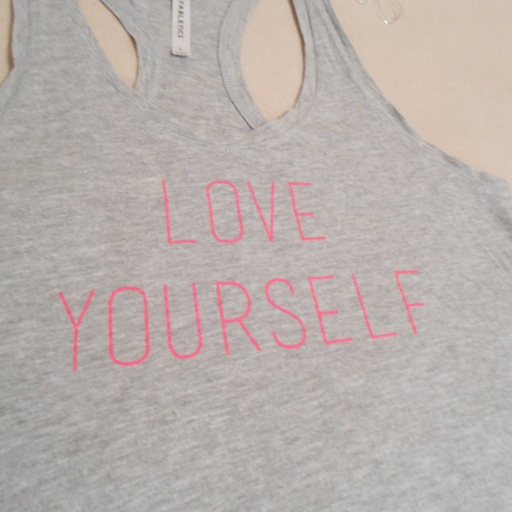**CLEARANCE** Fabletics Love Yourself Racerback Tank Top - Picture 2 of 6